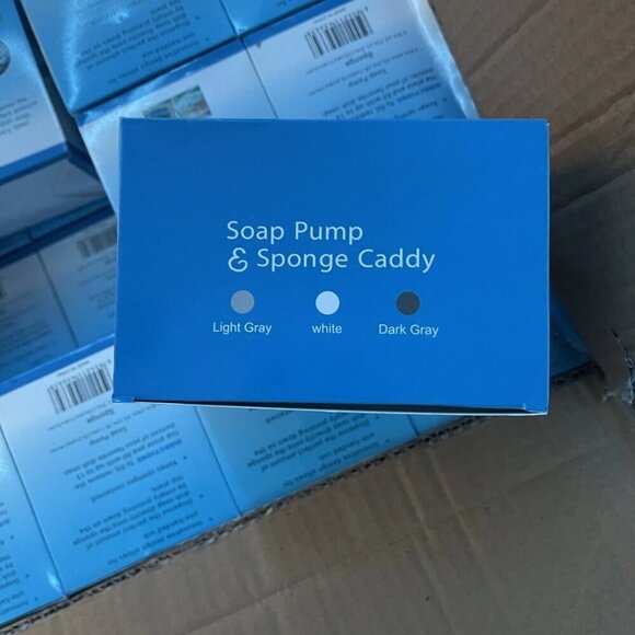 Dish Soap Dispenser Pump and Sponge Holder for Kitchen Sink, 13 Ounces (385ml) - Picture 8 of 9